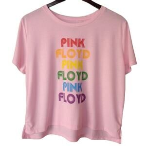Pink Floyd Cropped Graphic Band Tee